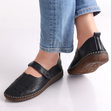 Γυναικεία casual παπούτσια Blacks από οργανικό δέρμα Beloved - Img 5
