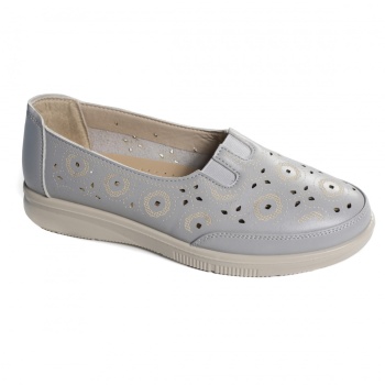 Κυρίες casual παπούτσια μπλε eco leather liko - Img 4