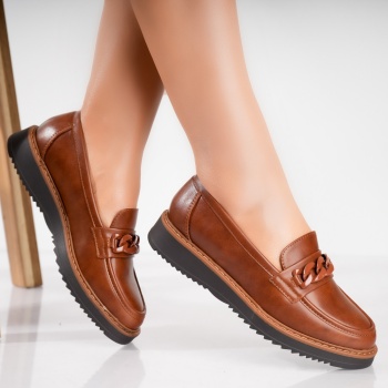 Camel γυναικεία casual παπούτσια από δέρμα Sahin Eco Leather - Img 4
