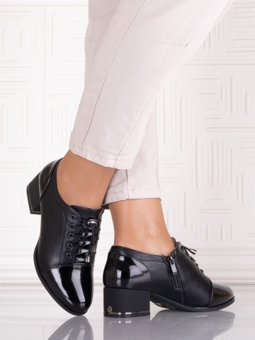 Pantofi casual Negrii dama din Piele Ecologica Sorinna