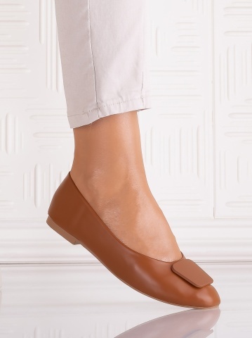 Pantofi dama Caramel din Piele Ecologica Yolandia