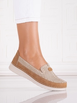 Pantofi dama casual Kaki din Piele Ecologica Atinos - Img 3
