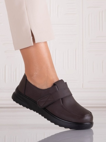 Pantofi dama Casual Maro din Piele Ecologica Nedira