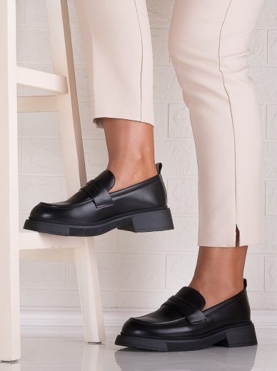 Pantofi dama casual Negri din Piele Ecologica Eryas - Img 3