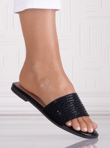 Papuci dama Negrii din Piele Ecologica Delaya