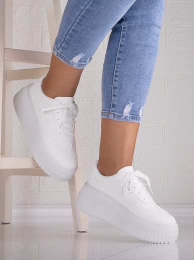 Sneakers dama cu platforma Albi din Piele Ecologica Nevasa - Img 2