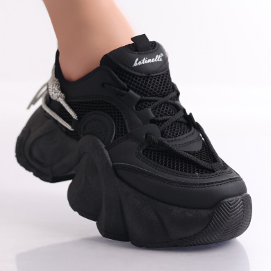 Γυναικεία αθλητικά παπούτσια Blacks σε Dionisa Ecological Leather - Img 2