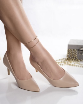 Γυναικεία παπούτσια nude eco leather dania