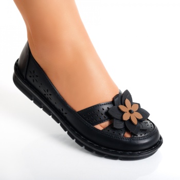 Γυναικεία casual παπούτσια Μαύρα σε Etrona Ecological Leather - Img 2