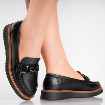 Γυναικεία casual παπούτσια Μαύρο Sahin Eco Leather - Img 4