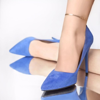 Στιλέτο perry μπλε eco leather turned - Img 2