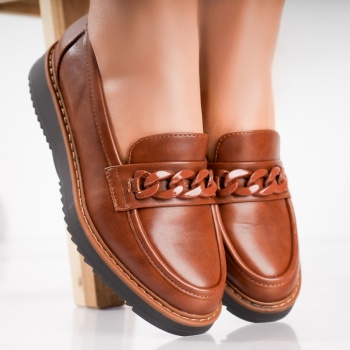 Camel γυναικεία casual παπούτσια από δέρμα Sahin Eco Leather - Img 5