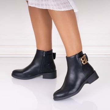 Ghete dama Negre din Piele Ecologica Edana