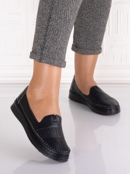 Pantofi casual Negrii dama din Piele Ecologica Arsene - Img 5