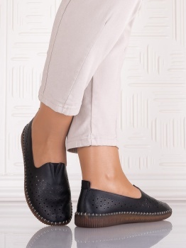 Pantofi casual Negrii dama din Piele Ecologica Belvina - Img 5