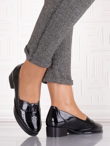 Pantofi casual Negrii dama din Piele Ecologica Cosica