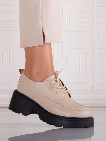 Pantofi dama casual Bej din Piele Ecologica Misayna