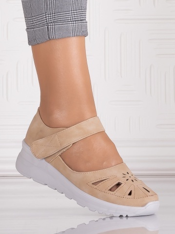Pantofi dama casual Kaki din Piele Ecologica Yosama