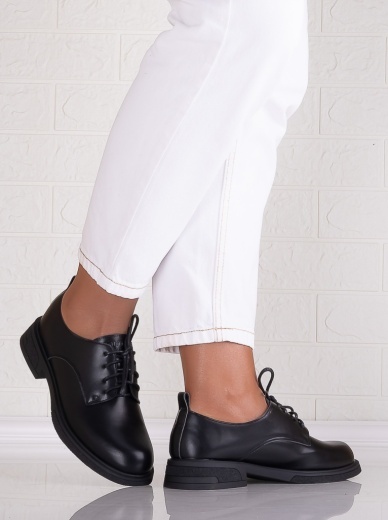 Pantofi dama casual Negri din Piele Ecologica Surana - Img 5