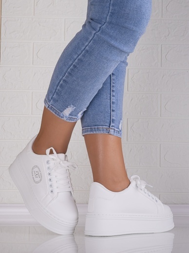 Sneakers dama cu platforma Albi din Piele Ecologica Anasya - Img 4