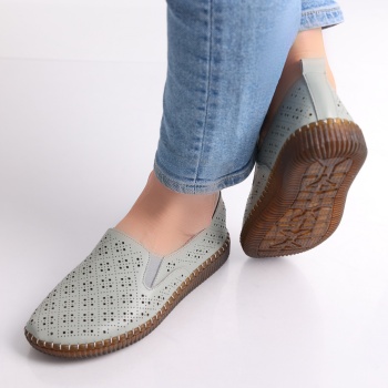Sovani γυναικεία πράσινα Eco Leather Casual παπούτσια - Img 6