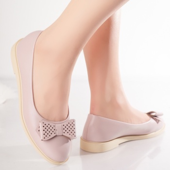 Zeca Ecological Leather Nude Μπαλαρίνες για κυρίες - Img 4