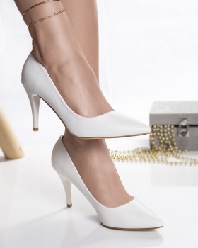 Γυναικεία παπούτσια λευκό eco leather solina