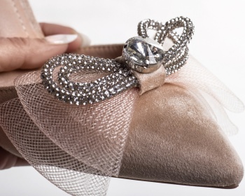 Γυναικεία παπούτσια μπεζ eco leather turned madalina - Img 3
