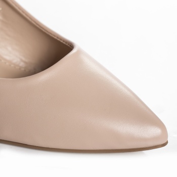 Γυναικεία παπούτσια nude eco leather dania - Img 2