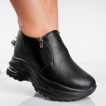 Γυναικεία sneakers με πλατφόρμα Blackri σε Mevan Eco Leather - Img 2
