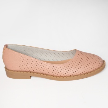 Γυναικείες ροζ μπαλαρίνες από eco leather ronia - Img 4