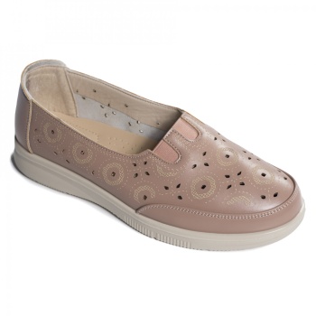 Κυρίες casual παπούτσια ροζ eco leather liko - Img 4