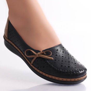 Κυρίες Casual Shoes Μαύρο/Χακί σε Eco Leather Norte - Img 2