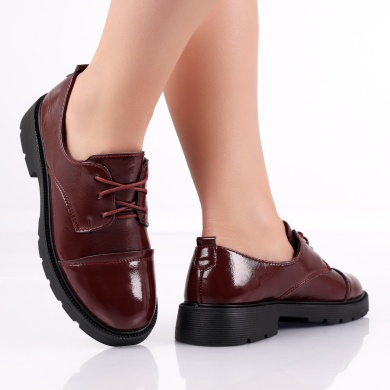 Bordo Κυρίες Casual παπούτσια από οικολογικό δέρμα Avama Lacquered - Img 5