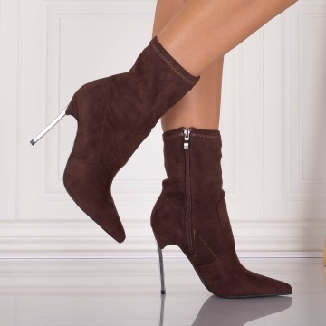 Botine dama Maro din Piele Ecologica Intoarsa Finana