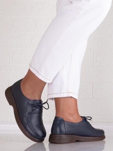 Pantofi dama casual Bleumarin din Piele Naturala Esana - Img 4