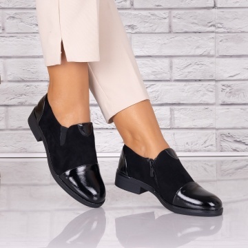 Pantofi dama casual Negri piele ecologica Manise