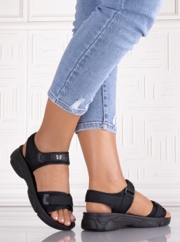 Sandale dama Negre din Piele Ecologica Alices