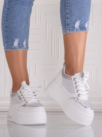 Sneakers dama cu platforma Albi din Piele Ecologica Danisia