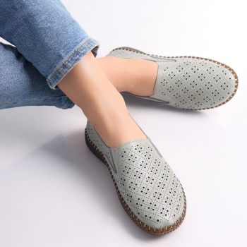 Sovani γυναικεία πράσινα Eco Leather Casual παπούτσια - Img 7