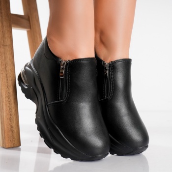 Γυναικεία sneakers με πλατφόρμα Blackri σε Mevan Eco Leather - Img 3