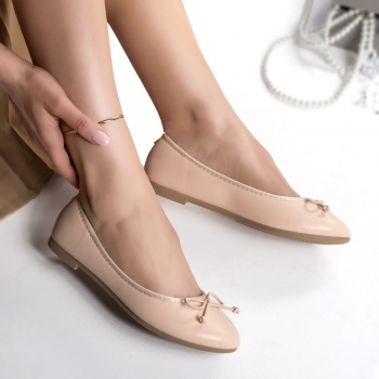 Κυρίες μπαλαρίνες ροζ eco leather amany - Img 3
