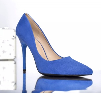 Στιλέτο perry μπλε eco leather turned - Img 3