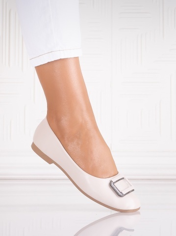 Balerini dama Bej din Piele Ecologica Nilesa