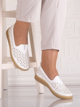 Pantofi casual Alb dama din Piele Ecologica Belvina - Img 2