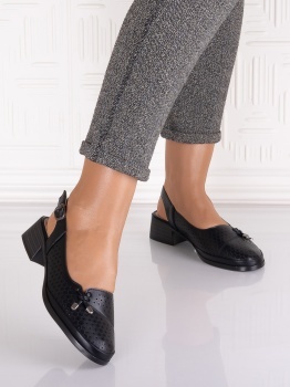Pantofi casual Negri dama din Piele Ecologica Irinelea - Img 4