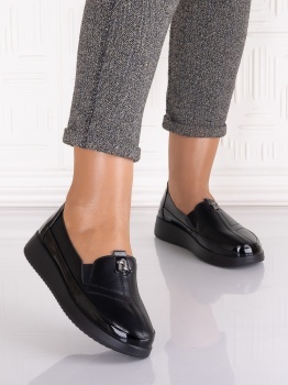Pantofi casual Negrii dama din Piele Ecologica Assia - Img 5