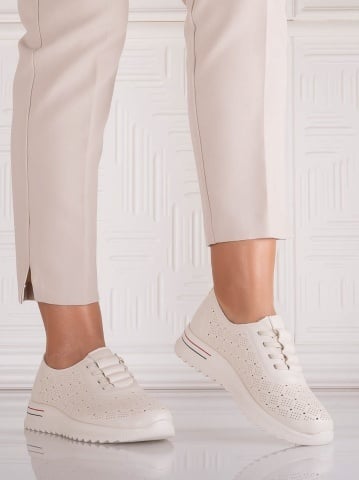 Pantofi dama Casual Bej din Piele Ecologica Noida