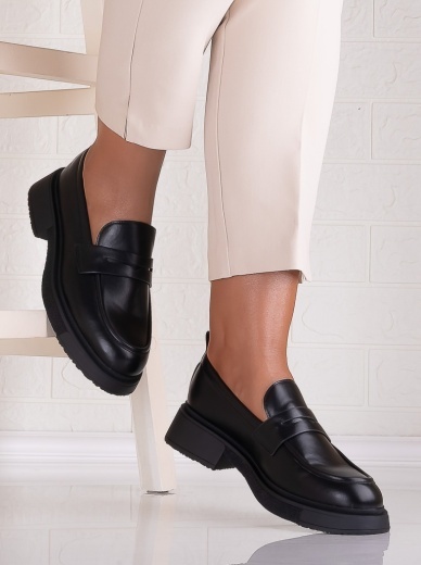 Pantofi dama casual Negri din Piele Ecologica Eryas