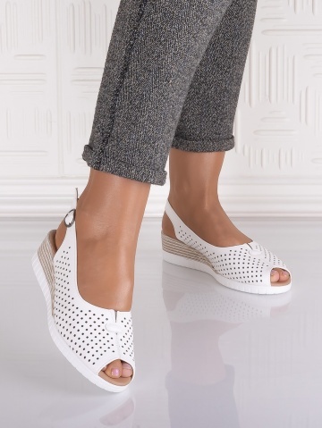 Sandale casual Albe dama din Piele Ecologica Seliorra